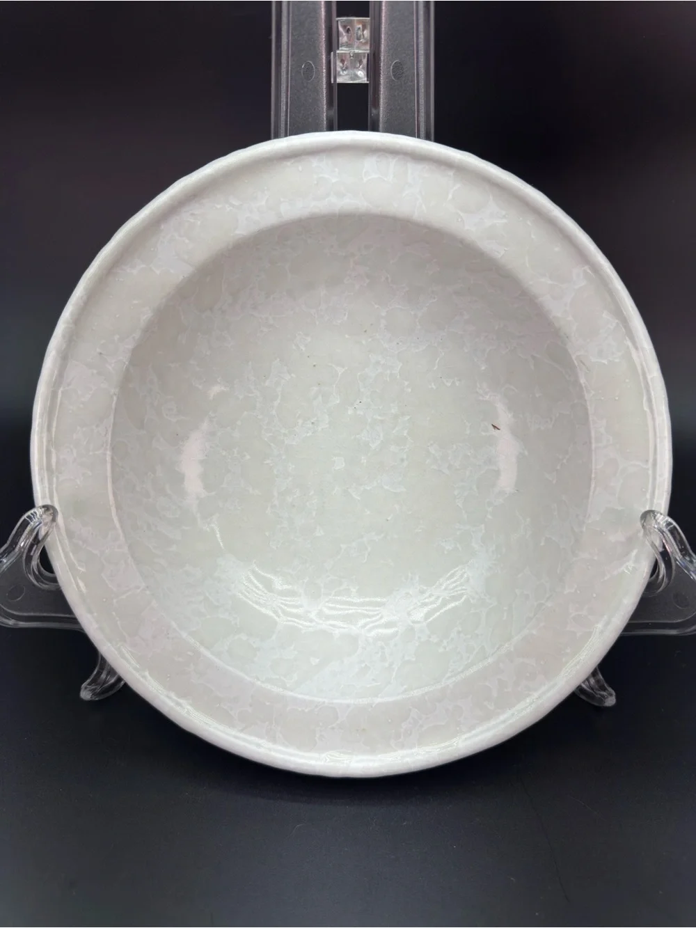 Bennington Pottery White Cream Spongeware Bowls